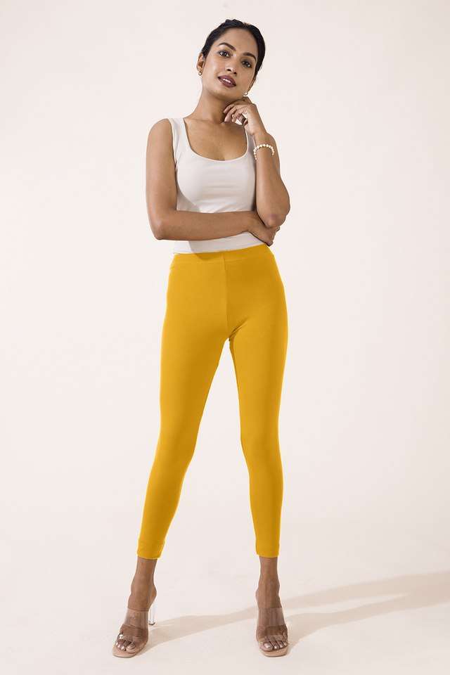 Solid-Cotton-Slim-Fit-Women-s-Leggings