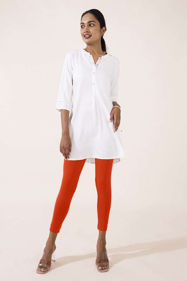 Solid-Cotton-Slim-Fit-Women-s-Leggings