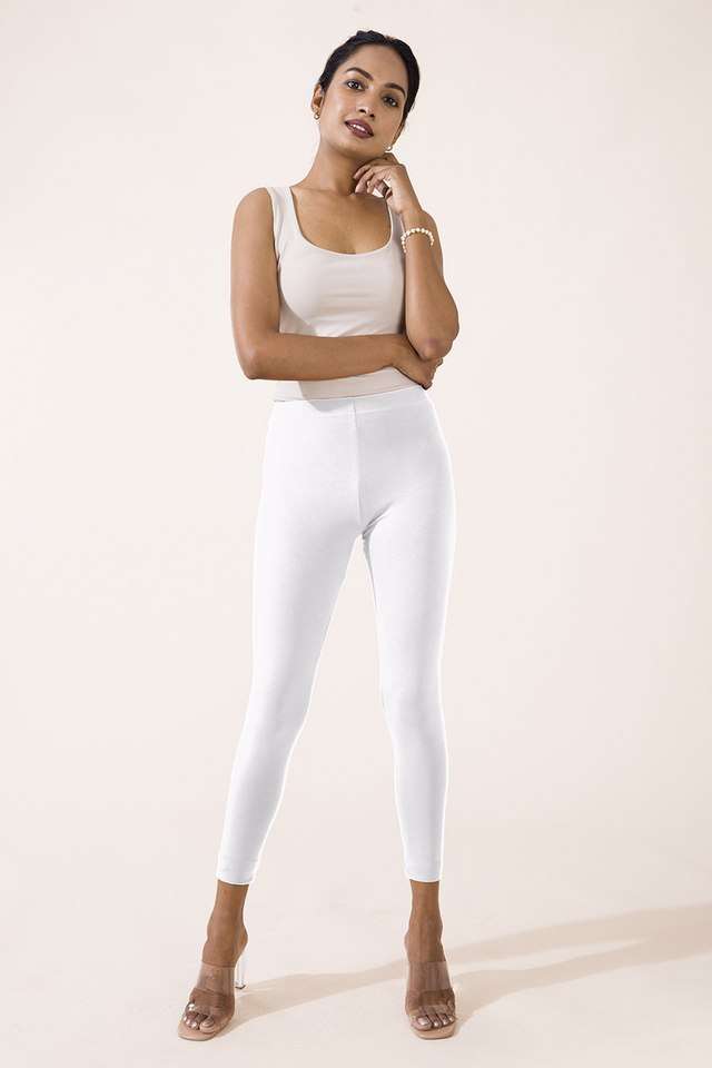 Solid-Cotton-Slim-Fit-Women-s-Leggings