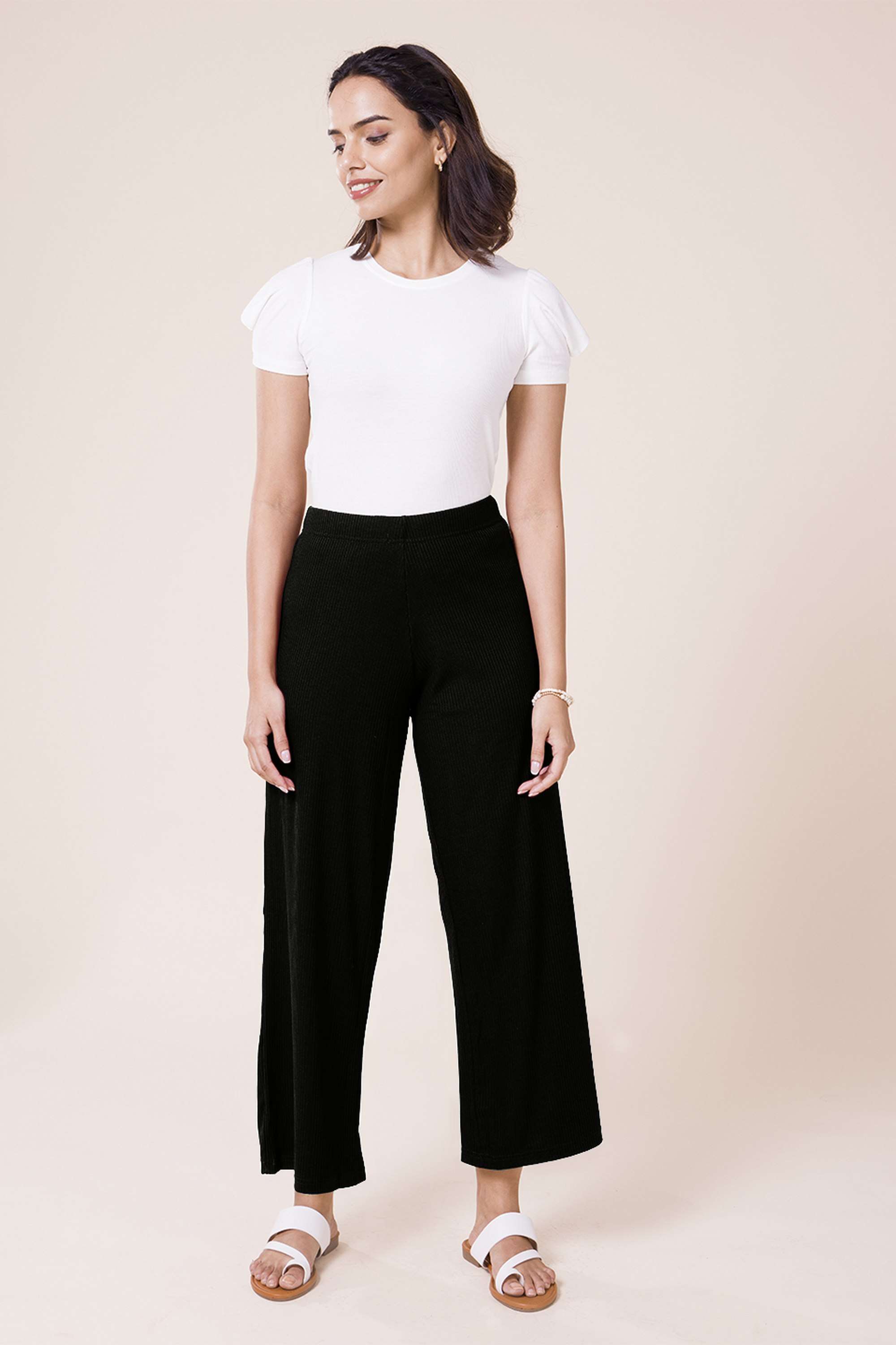 Solid-Full-Length-Rayon-Women-s-Palazzos