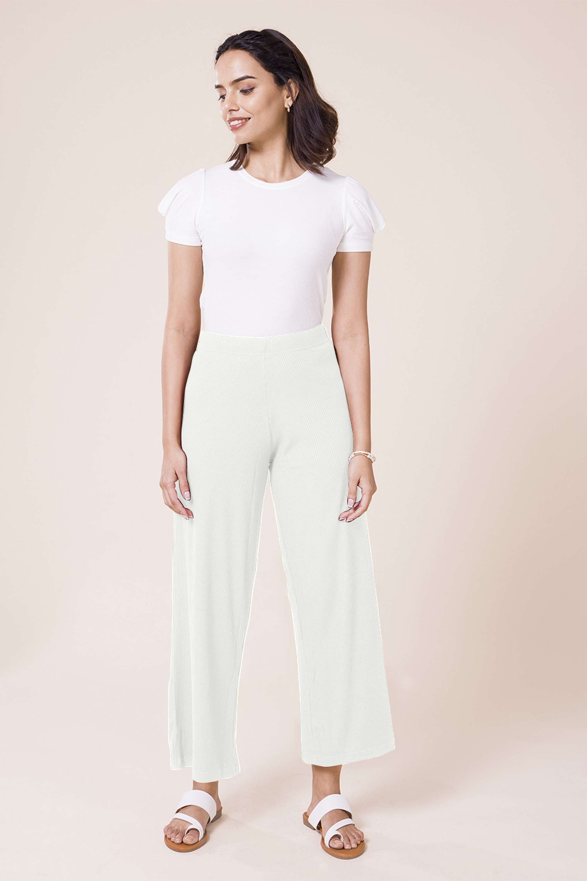 Solid-Full-Length-Rayon-Women-s-Palazzos