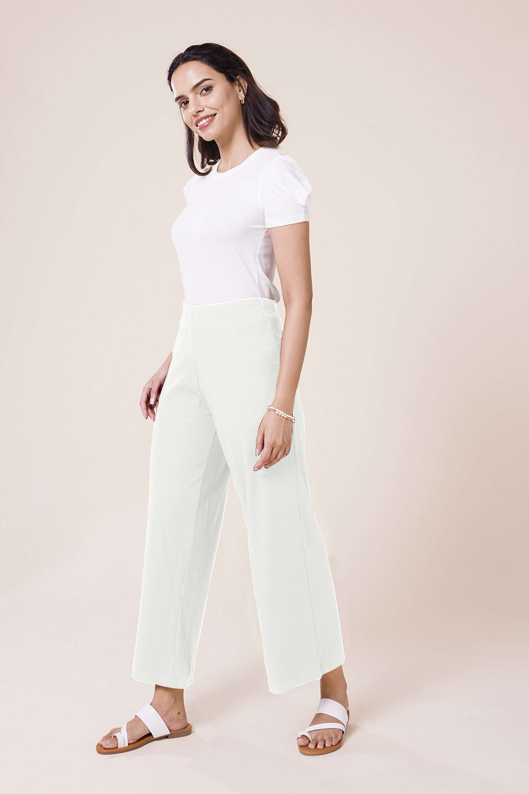 Solid-Full-Length-Rayon-Women-s-Palazzos