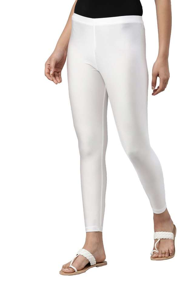 Solid-Nylon-Slim-Fit-Women-s-Leggings