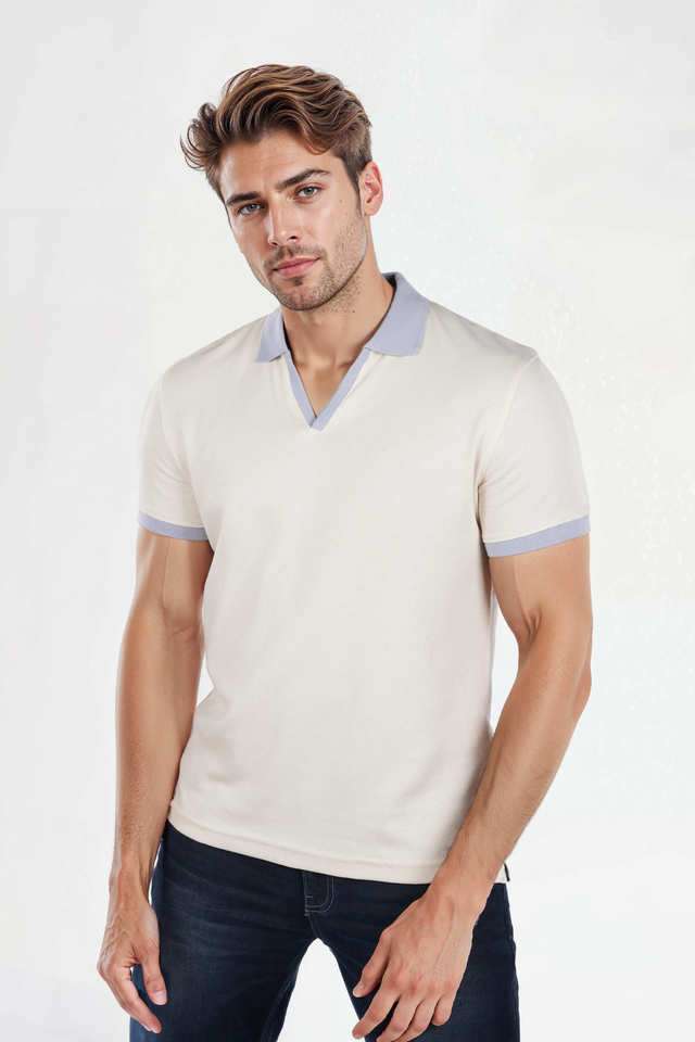 Solid-Cotton-Polo-Men-s-T-Shirt