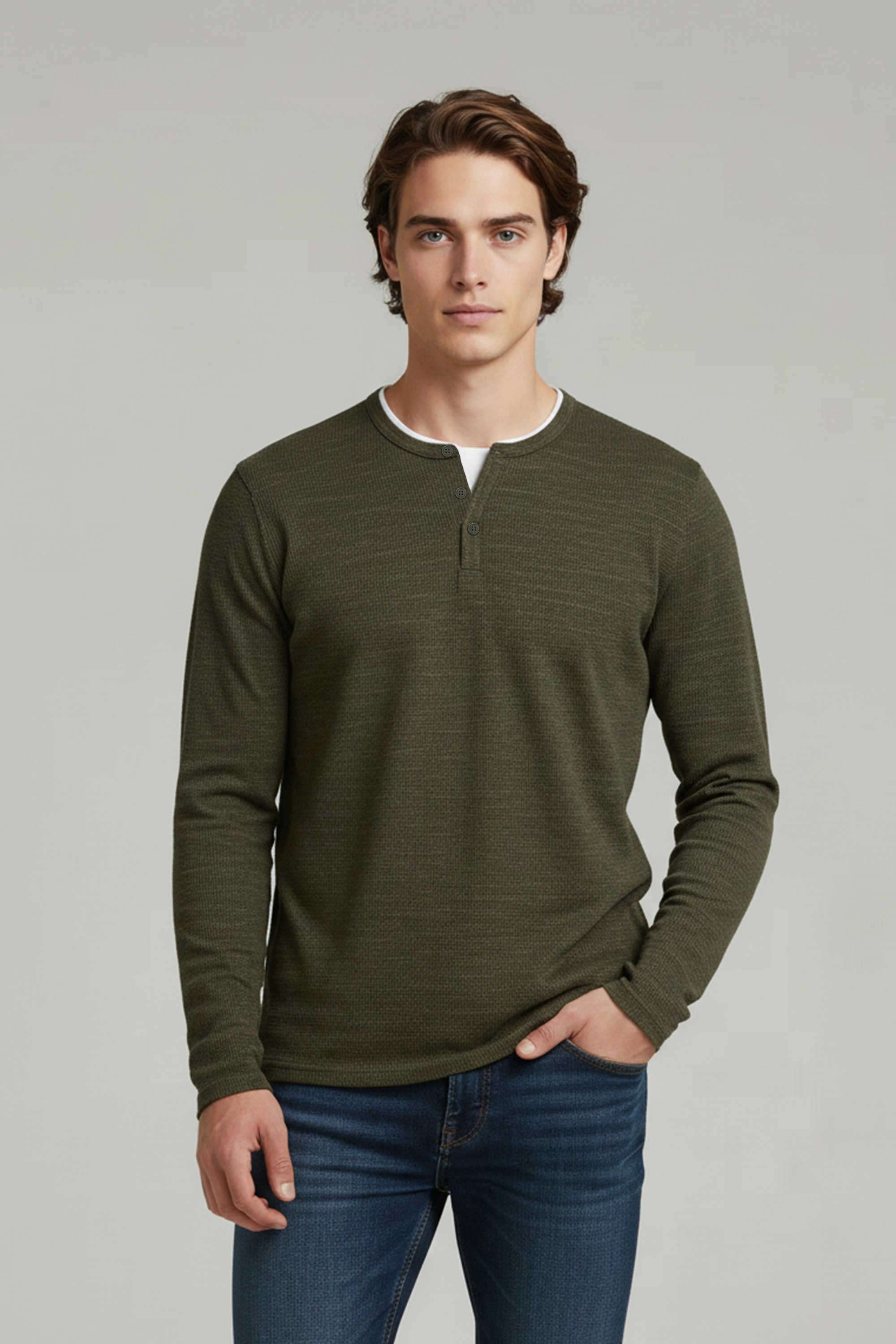 Solid-Cotton-Round-Neck-Men-s-Sweatshirt