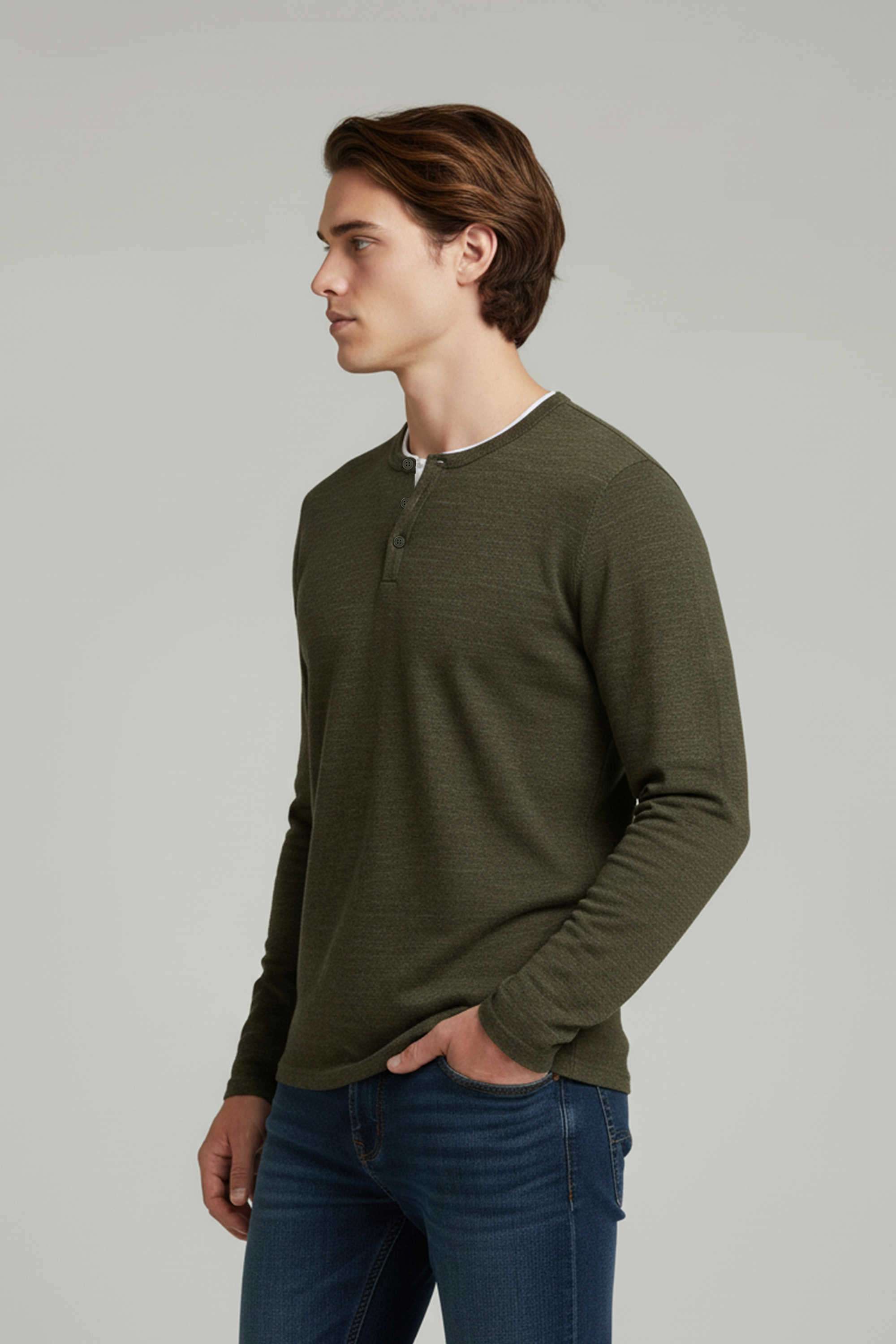 Solid-Cotton-Round-Neck-Men-s-Sweatshirt