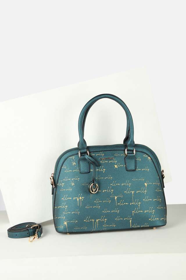 Printed-Polyurethane-Zipper-Closure-Shoulder-Bag