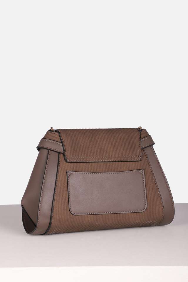 Textured-Polyurethane-Twisted-Clasp-Closure-Sling-Bag