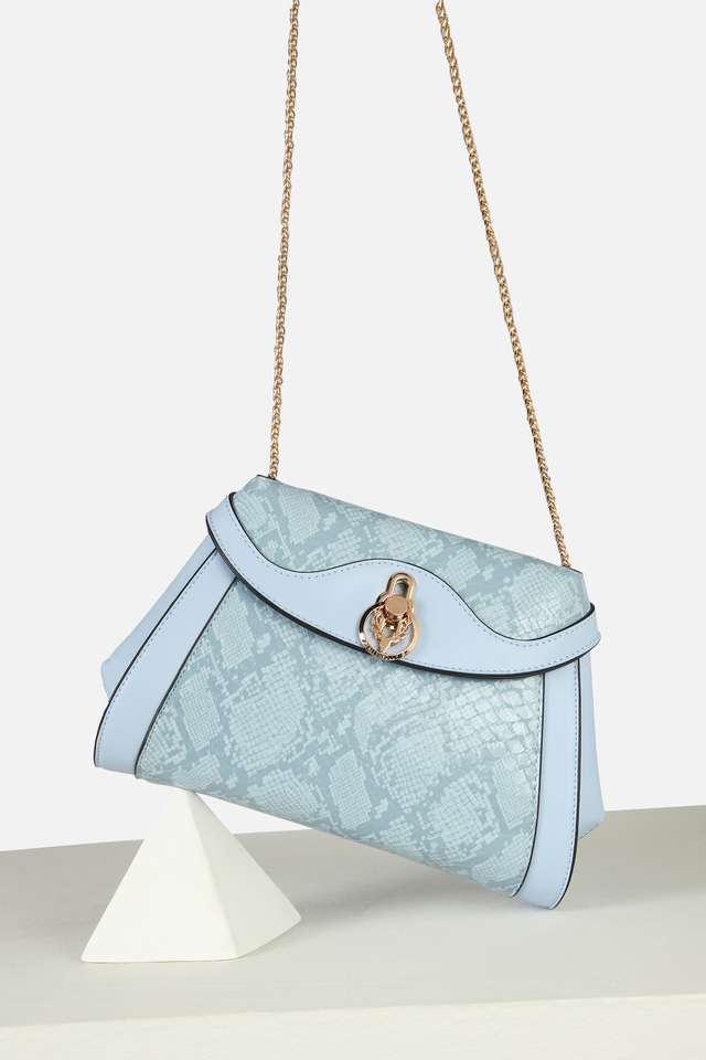 Printed-Polyurethane-Twisted-Clasp-Closure-Sling-Bag