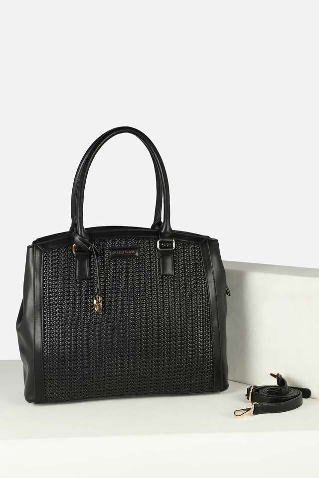 Textured-Polyurethane-Zipper-Closure-Laptop-Bag