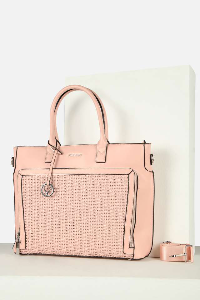Textured-Polyurethane-Zipper-Closure-Laptop-Bag