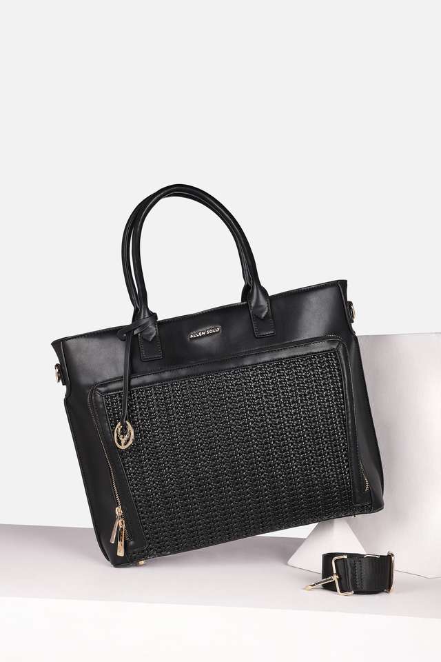 Textured-Polyurethane-Zipper-Closure-Laptop-Bag