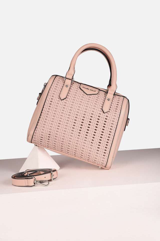 Textured-Polyurethane-Zipper-Closure-Shoulder-Bag
