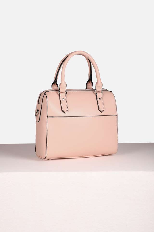 Textured-Polyurethane-Zipper-Closure-Shoulder-Bag