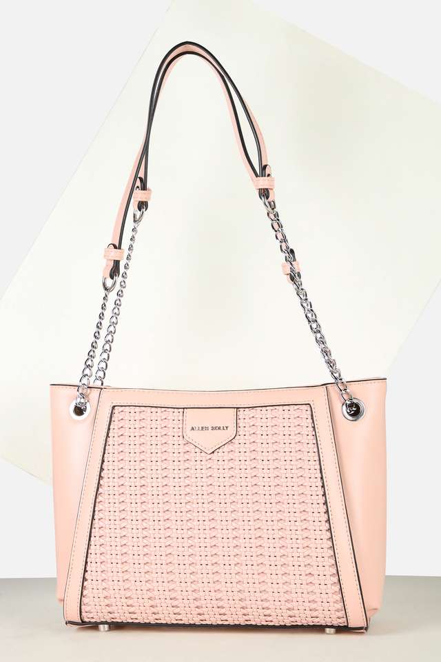 Textured-Polyurethane-Zipper-Closure-Shoulder-Bag