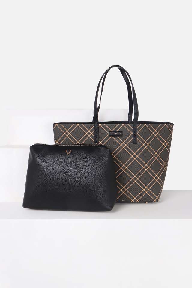 Textured-Polyurethane-Zipper-Closure-Laptop-Bag