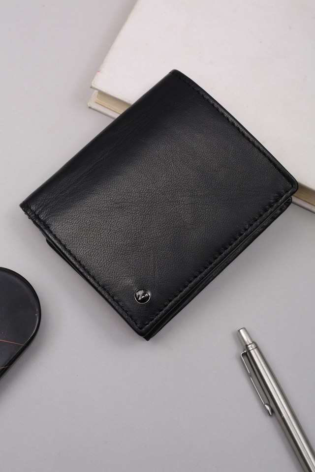Solid-Leather-Men-s-Formal-Bi-Fold-Wallet