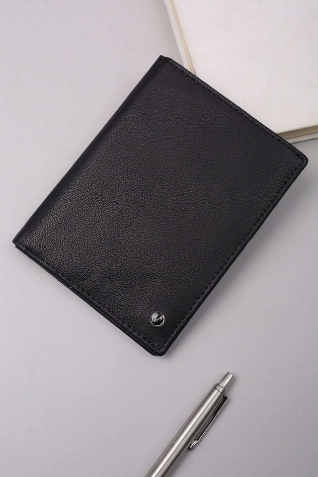 Solid-Leather-Men-s-Formal-Bi-Fold-Wallet