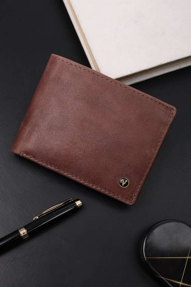 Solid-Leather-Men-s-Formal-Bi-Fold-Wallet