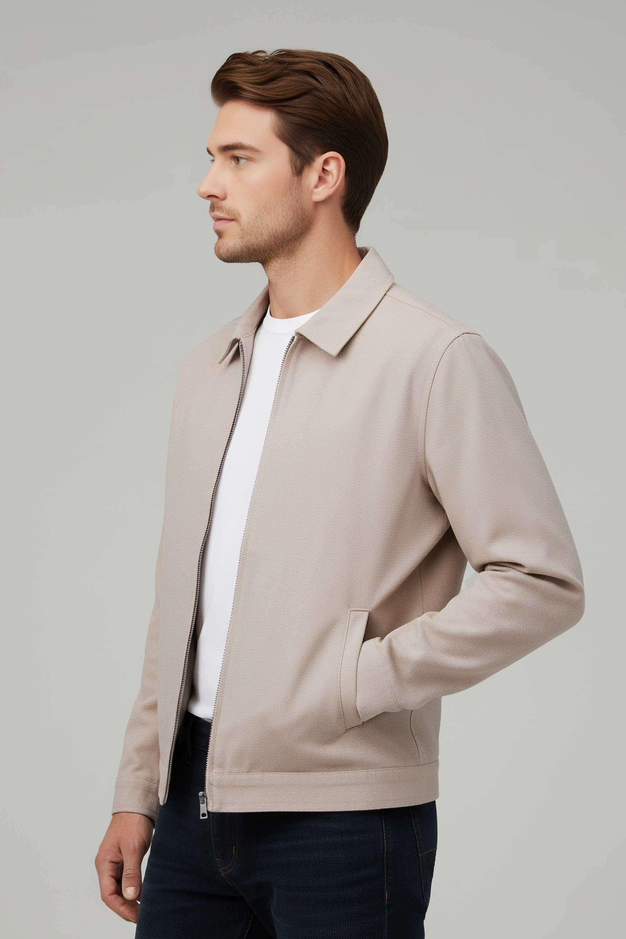 Solid-Cotton-Regular-Fit-Men-s-Jacket