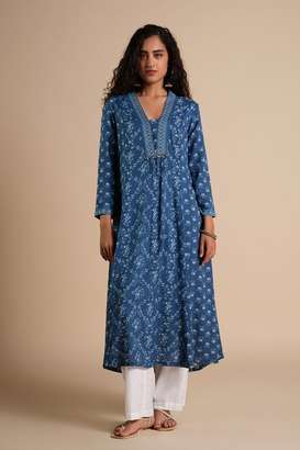 Floral-Modal-Relaxed-Fit-Women-s-Kurta