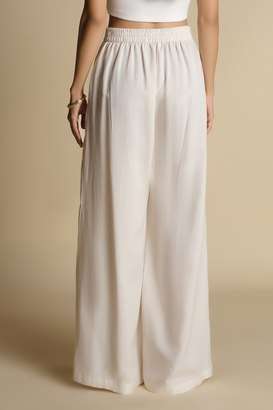 Solid-Rayon-Relaxed-Fit-Women-s-Trousers