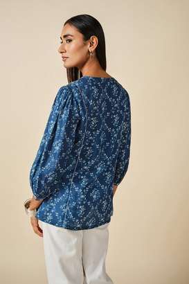 Floral-Modal-Round-Neck-Women-s-Top