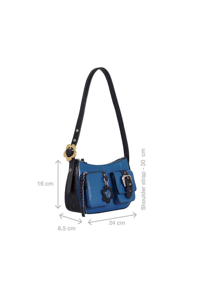 Buy Hidesign Sapphire Jeju - 01 Pure Leather Zipper Closure