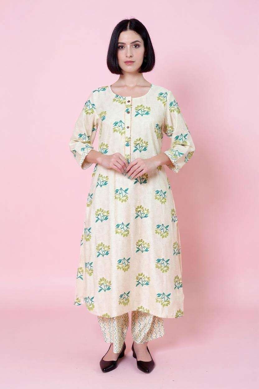 Printed Round Neck Polyester Women Co-Ord Set-image-6