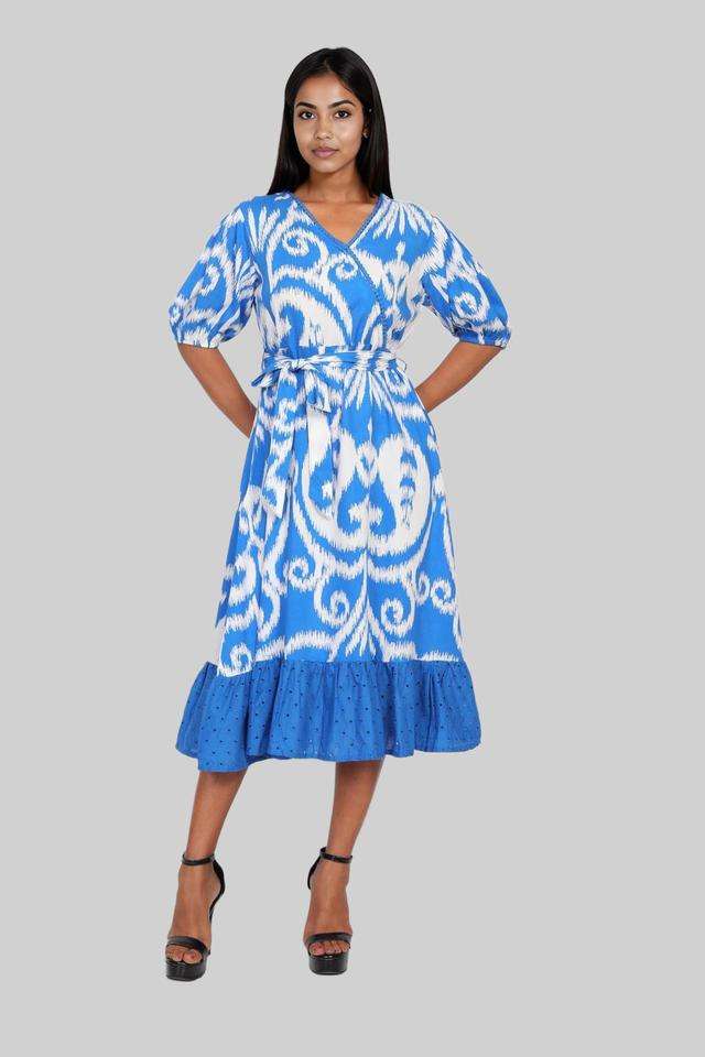 formal navy blue midi dress Navy Boucle Midi Dress – self-portrait-US