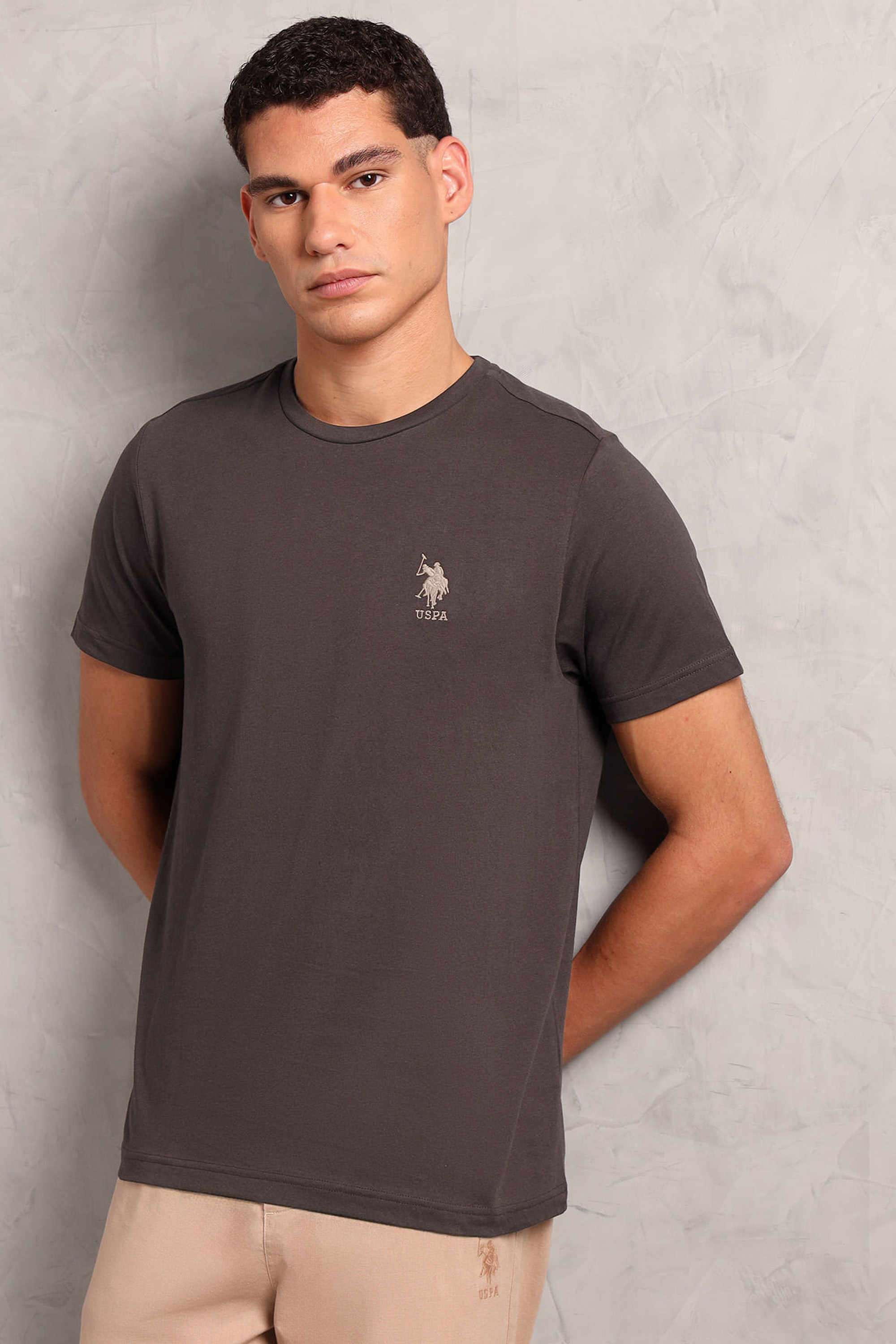 Solid-Cotton-Round-Neck-Men-s-T-Shirt