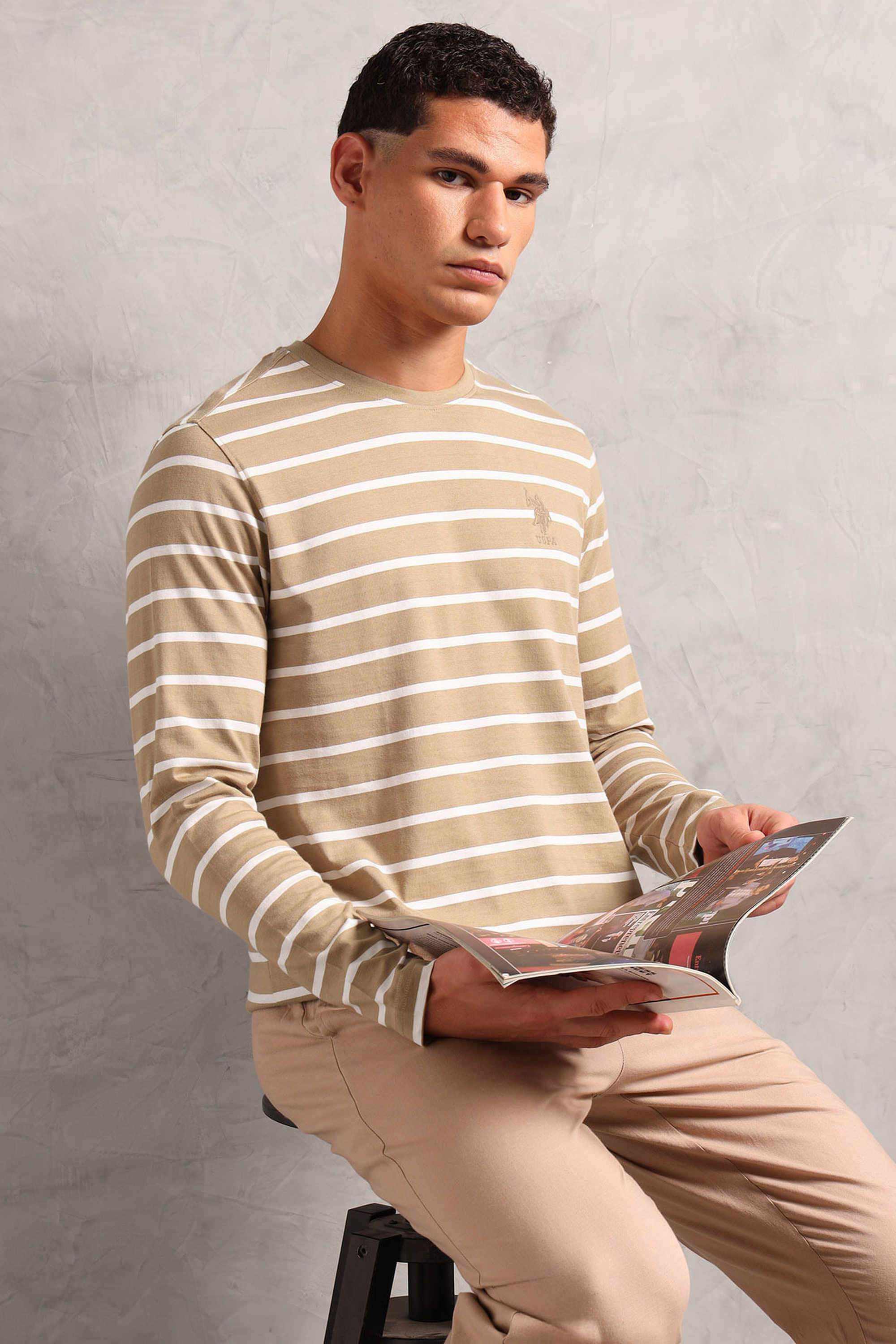 Stripes-Cotton-Round-Neck-Men-s-T-Shirt