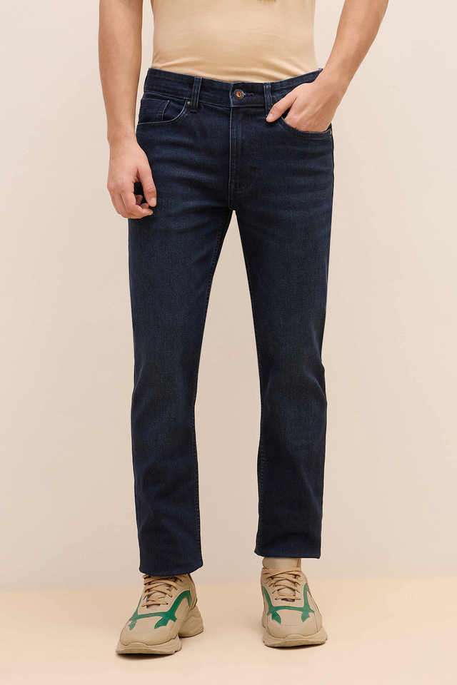 Light-Wash-Cotton-Blend-Slim-Fit-Men-s-Jeans