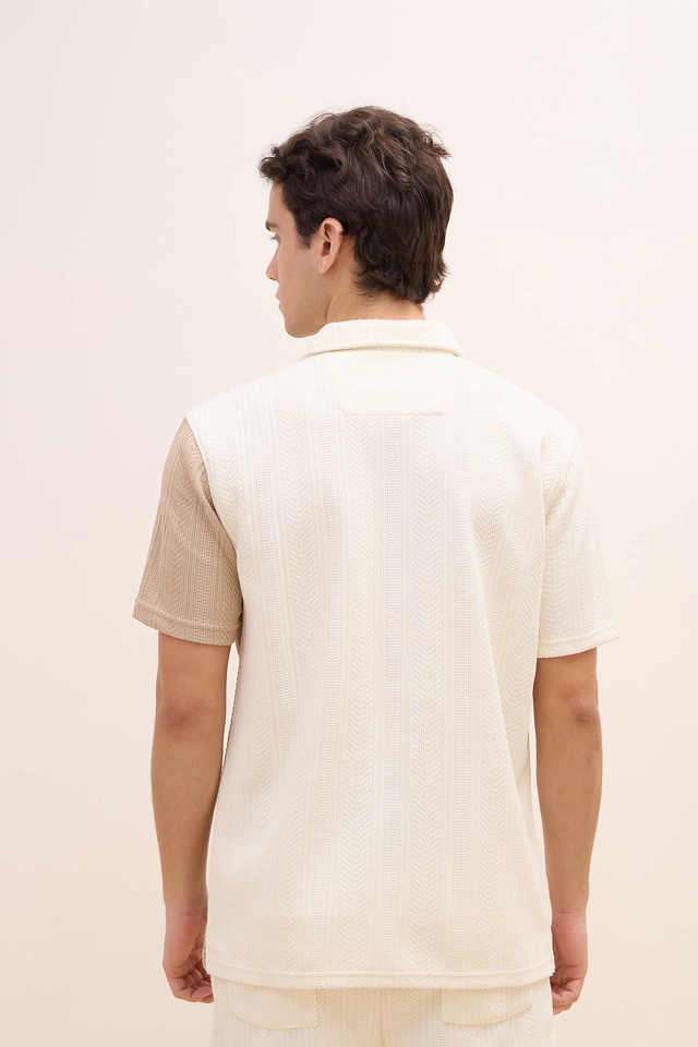 Solid-Polyester-Regular-Fit-Men-s-Casual-Wear-Shirt