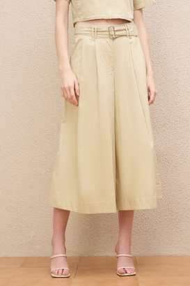 Regular-Fit-Blended-Fabric-Women-s-Casual-Wear-Culottes
