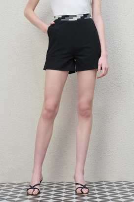 Regular-Fit-Mid-Thigh-Blended-Fabric-Women-s-Casual-Wear-Shorts