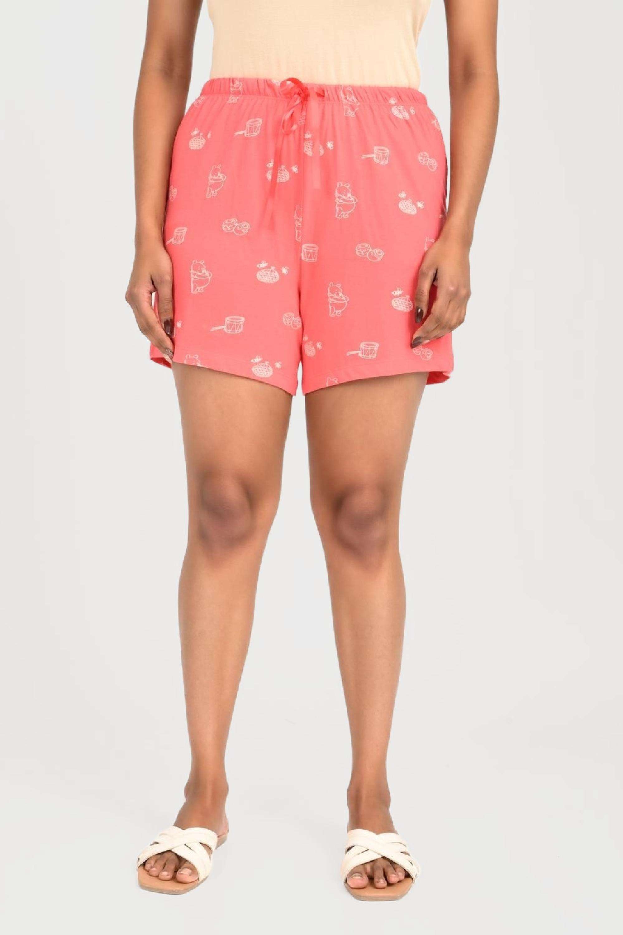 Regular-Fit-Above-Knee-Cotton-Women-s-Casual-Wear-Shorts
