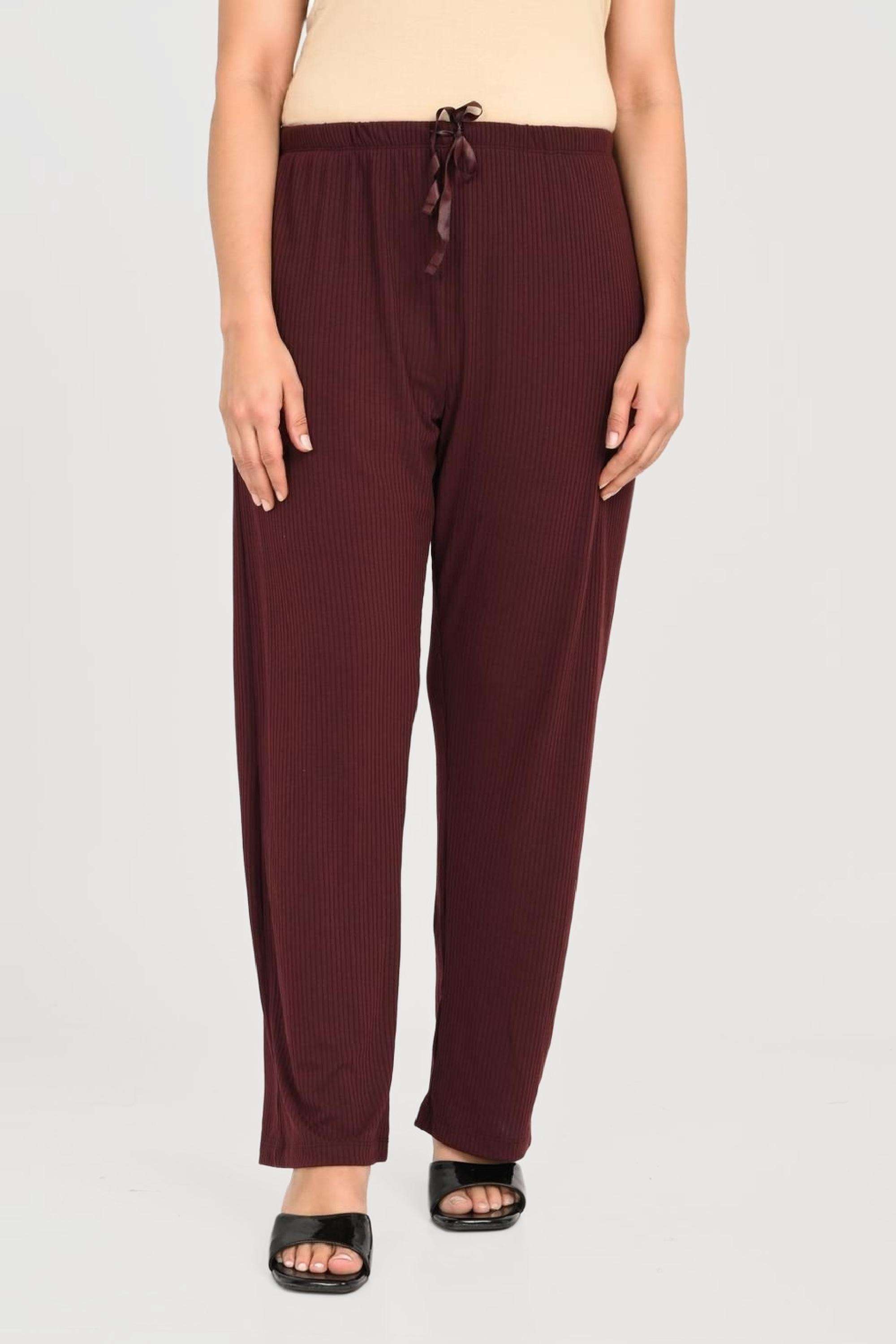 Printed-Ankle-Length-Blended-Fabric-Women-s-Pyjamas