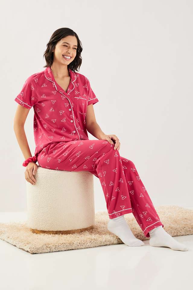 Printed-Cotton-Women-s-Top-&-Pyjamas-Set