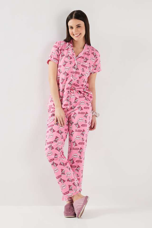Printed-Cotton-Women-s-Top-&-Pyjamas-Set
