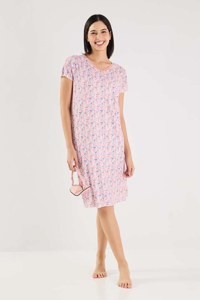 Blended-Fabric-Women-s-Night-Dress