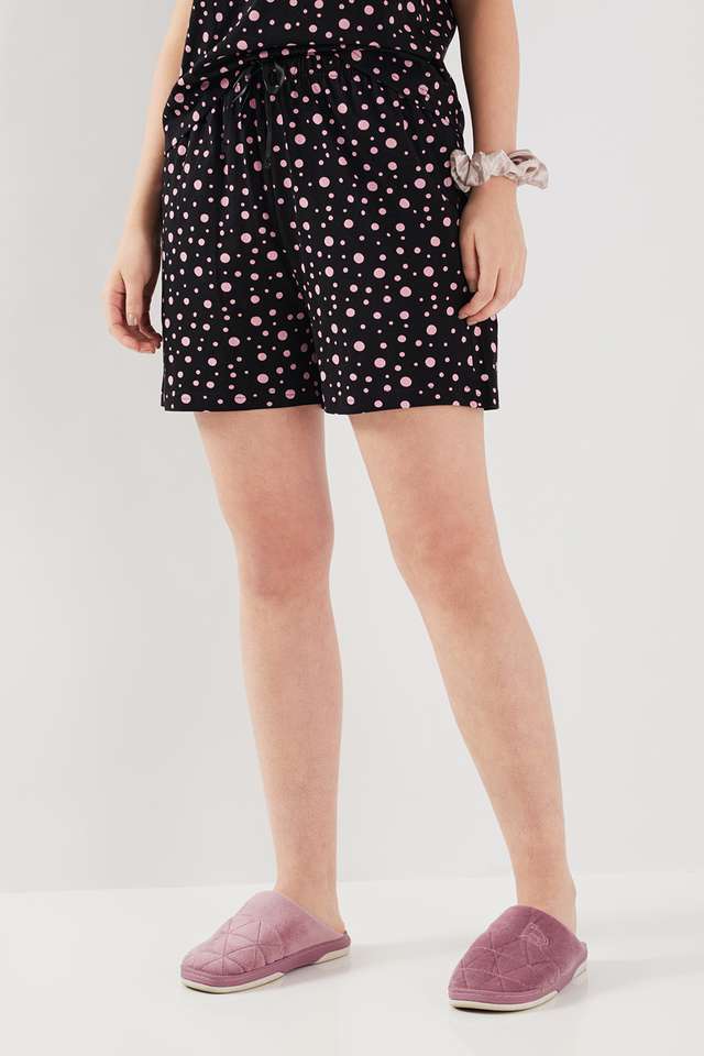 Regular-Fit-Mid-Thigh-Cotton-Women-s-Night-Wear-Shorts