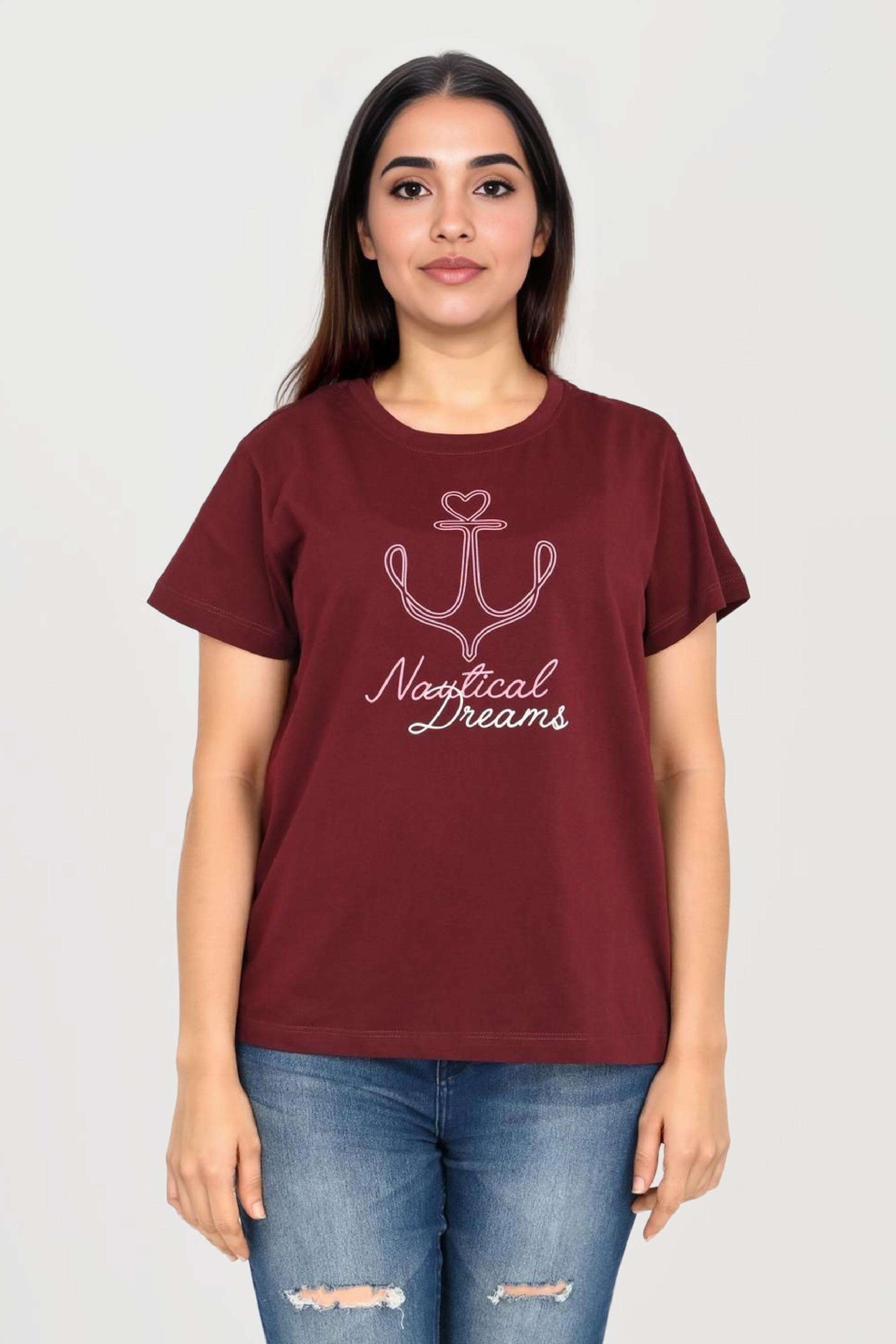 Printed-Cotton-Round-Neck-Women-s-T-Shirt
