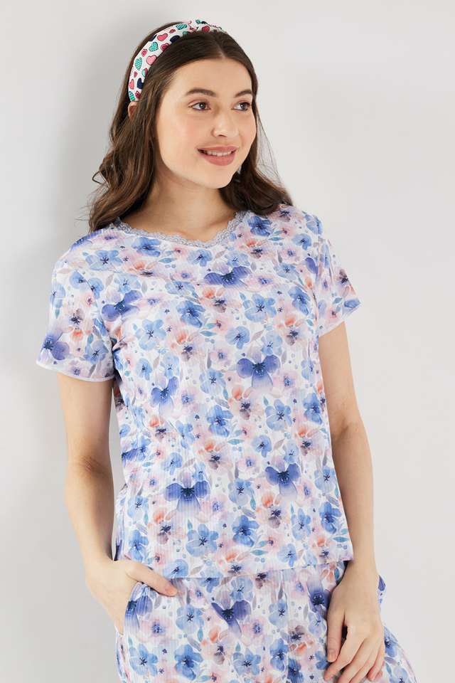 Printed-Blended-Fabric-Regular-Fit-Women-s-T-Shirt