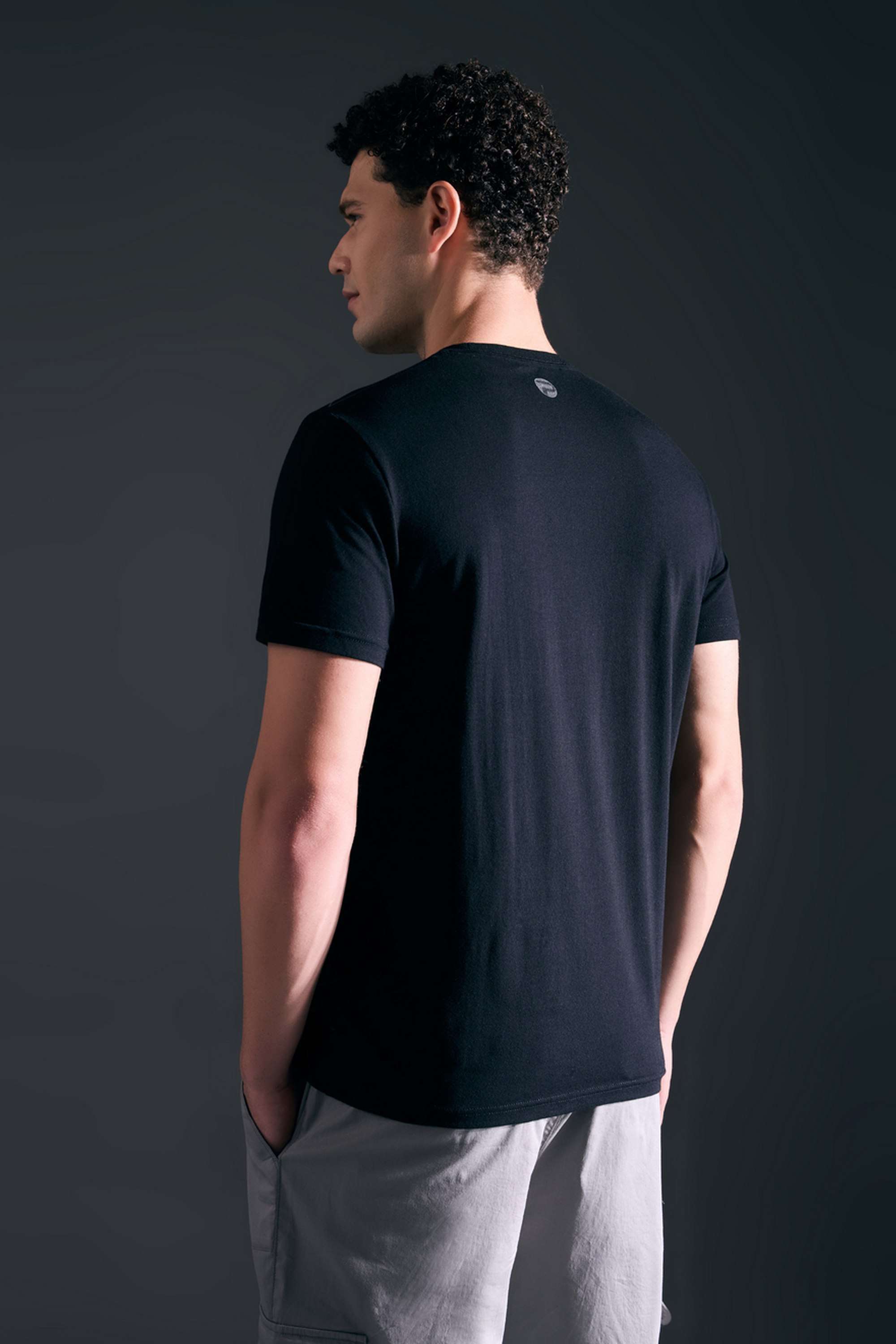 Printed-Blended-Fabric-Slim-Fit-Men-T-Shirt