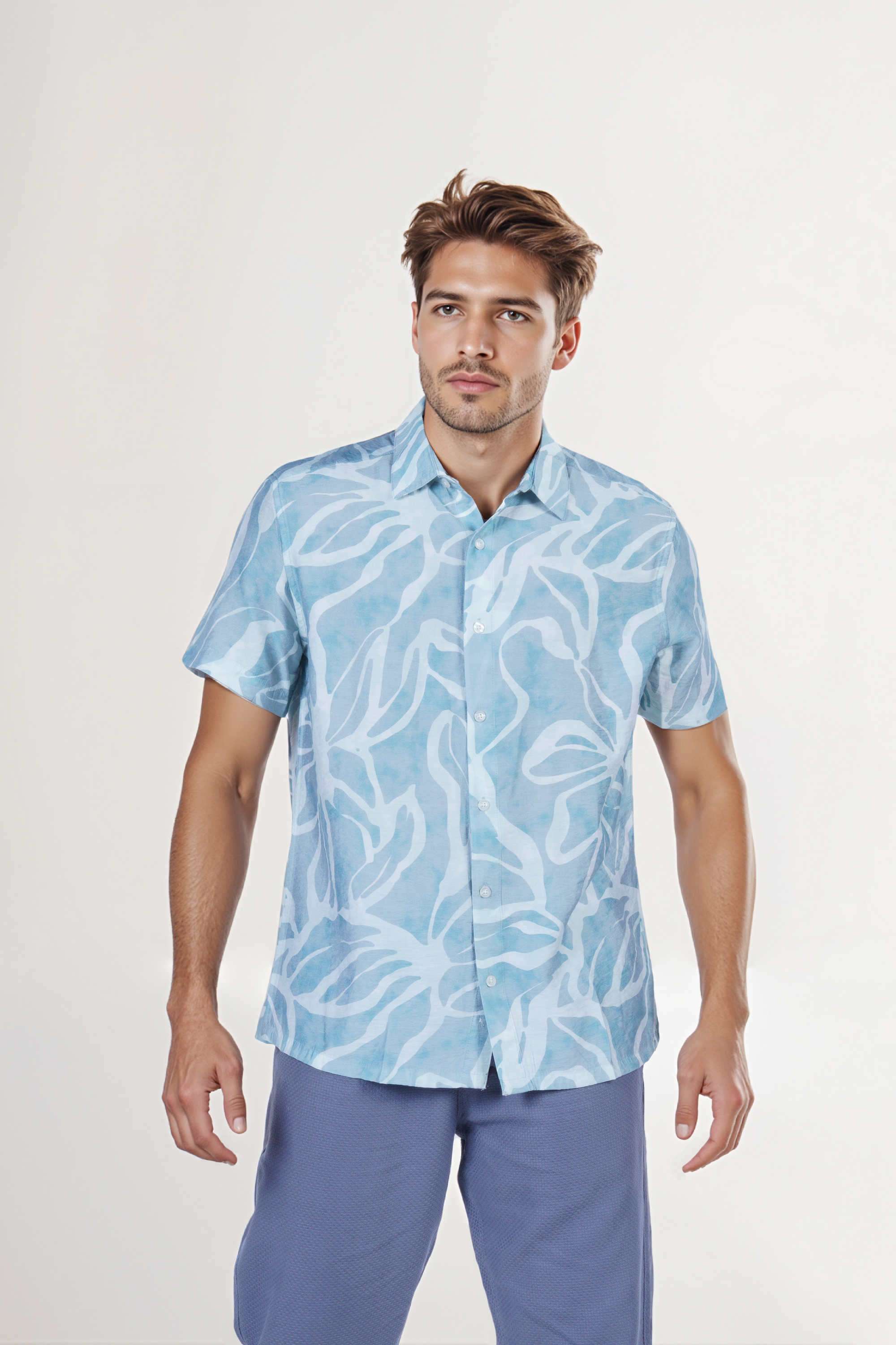 Light-Wash-Viscose-Regular-Fit-Men-s-Jeans