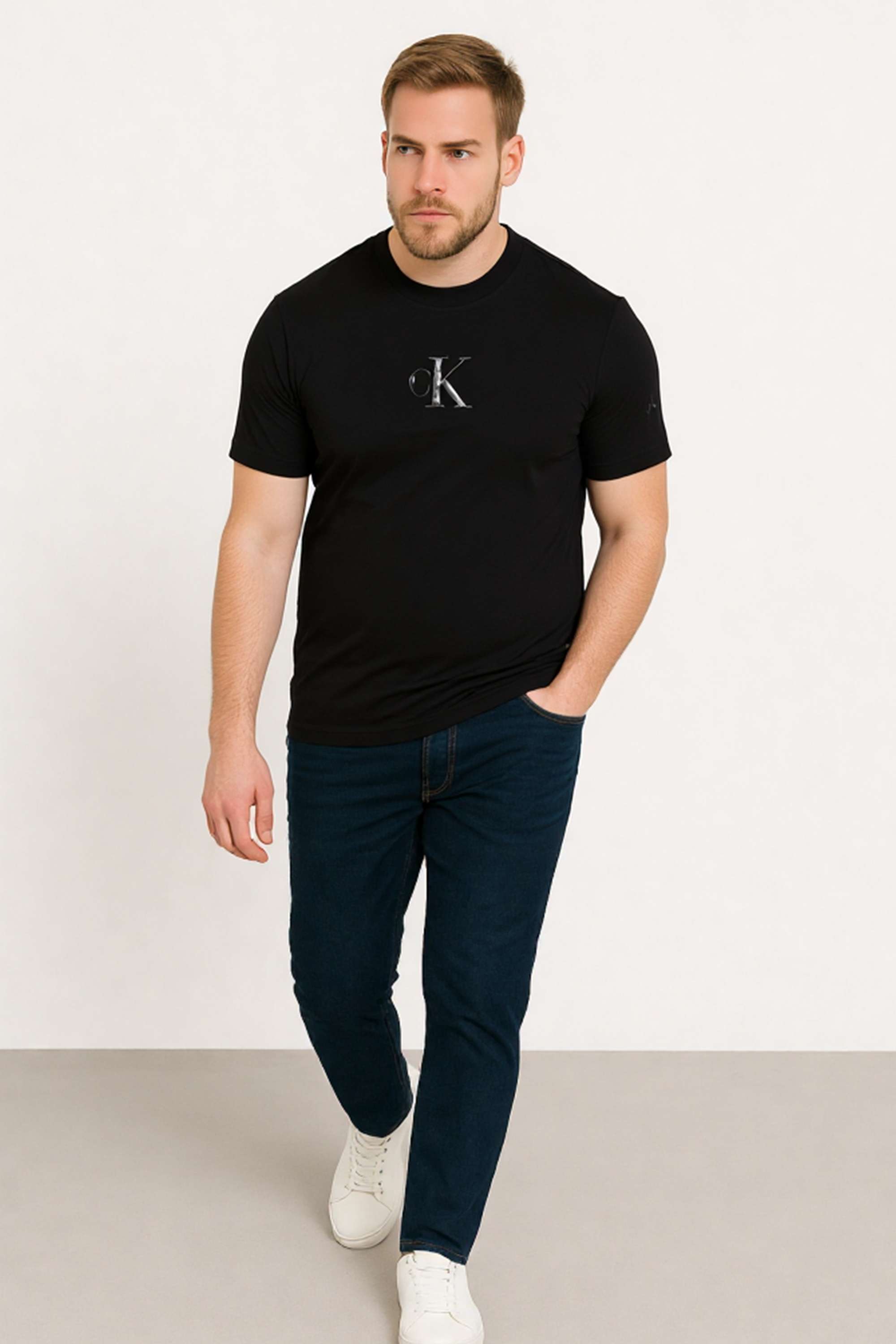 Solid-Cotton-Round-Neck-Men-s-T-Shirt