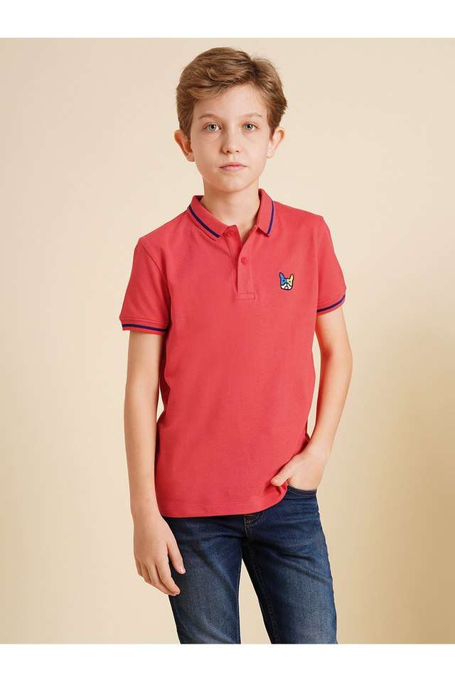 Solid-Cotton-Polo-Boys-T-Shirt