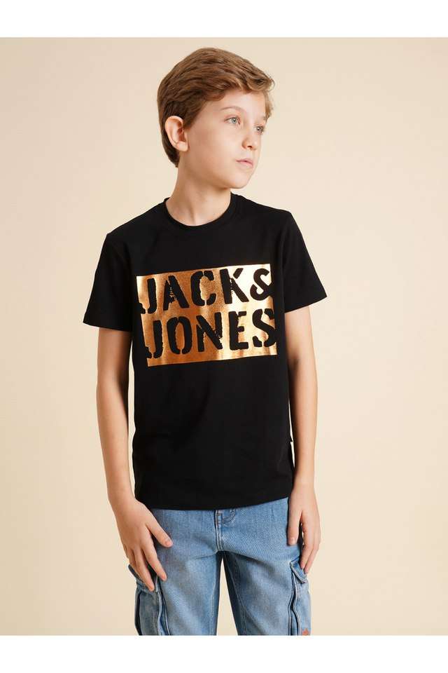 Solid-Cotton-Crew-Neck-Boys-T-Shirt
