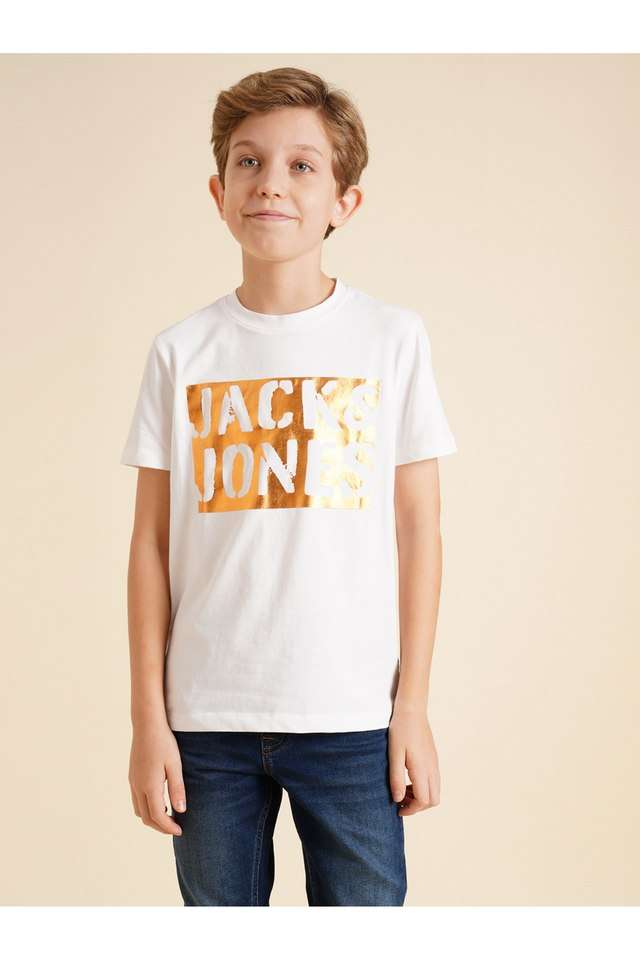 Solid-Cotton-Crew-Neck-Boys-T-Shirt